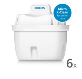 Philips Micro X-Clean Water Jug Filter Cartridge (6-pack, AWP212/79)