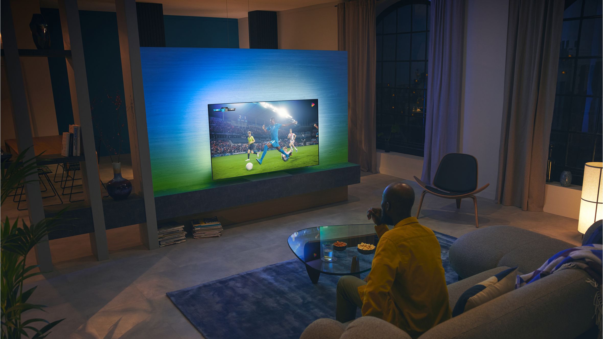 Sport match with OLED TV
