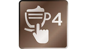 Genießen Sie 4 Kaffeespezialitäten auf Knopfdruck