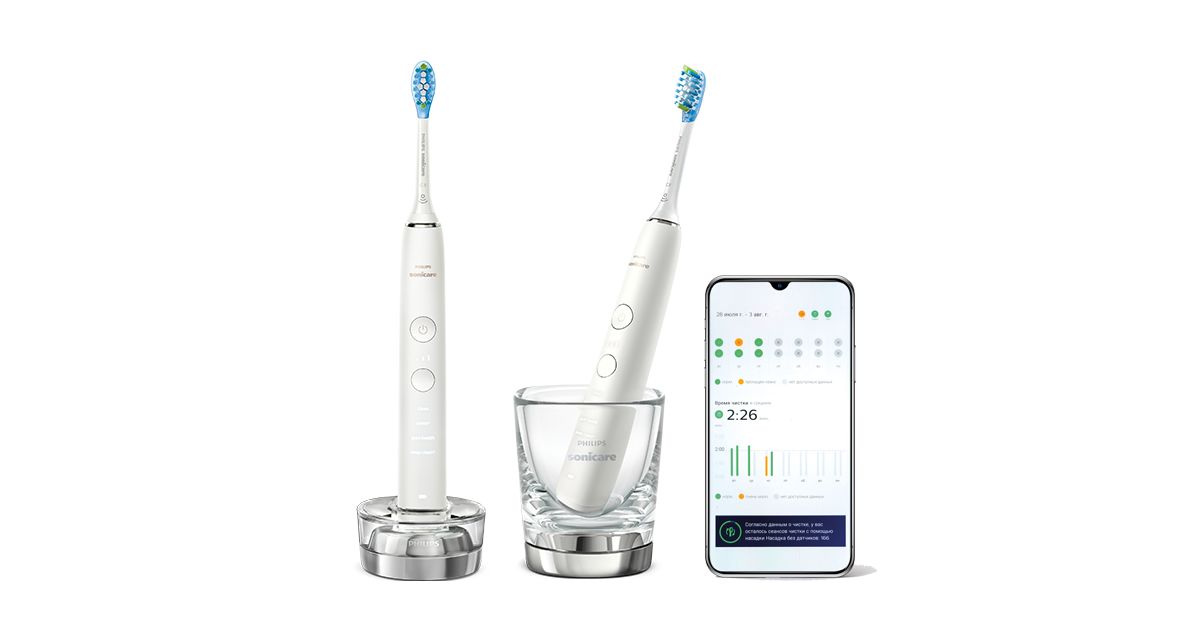 Sonicare DiamondClean 9000 2-pack sonic electric toothbrush with