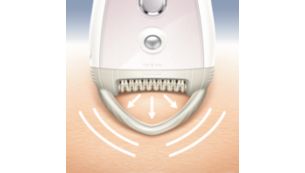 Le Skin stretcher tend votre peau lors de l'épilation