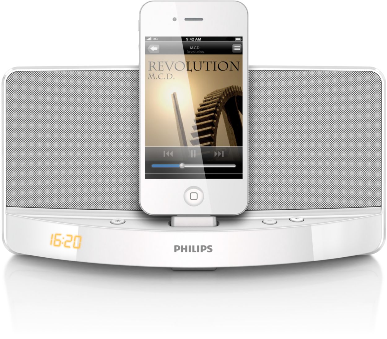 Enjoy music from your iPod/iPhone