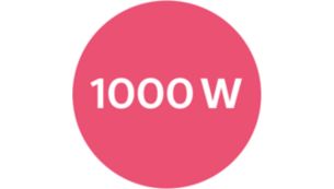 1000W power for gentle drying