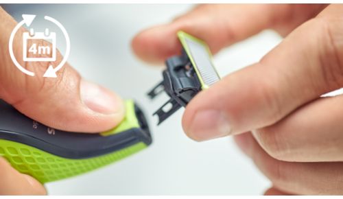 Hvert skær holder i fire måneder