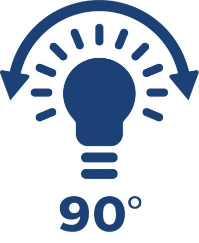 디테일을 빠짐 없이 확인할 수 있는 90° 와이드 빔 각도