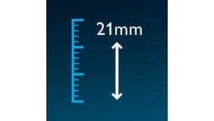 Hauteurs de coupe haute précision (pas de 2 mm)