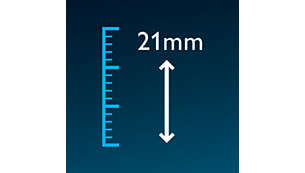 Nauwkeurige lengtestanden (tussenafstanden van 2 mm)
