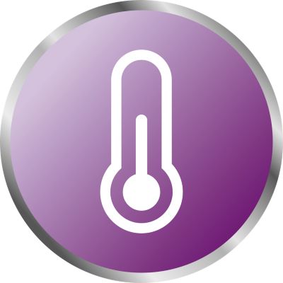 Accurate results ± 0.2 °C/ ± 0.4 °F