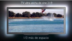 Formato cinematografico 21:9, senza barre nere nelle parti superiore e inferiore dello schermo