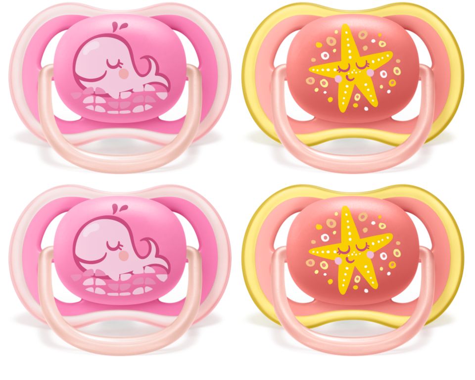 A light, breathable pacifier