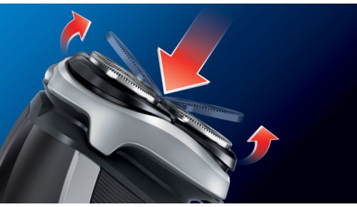 La tecnologia Flex & Float è in grado di seguire la sagoma del viso e del collo