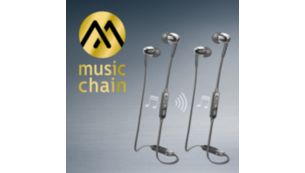 MusicChain™ 機能により、簡単に友人と音楽をシェア