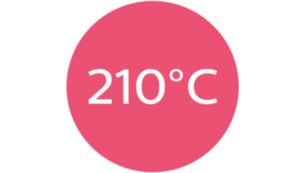 Température de 210 °C pour des résultats impeccables