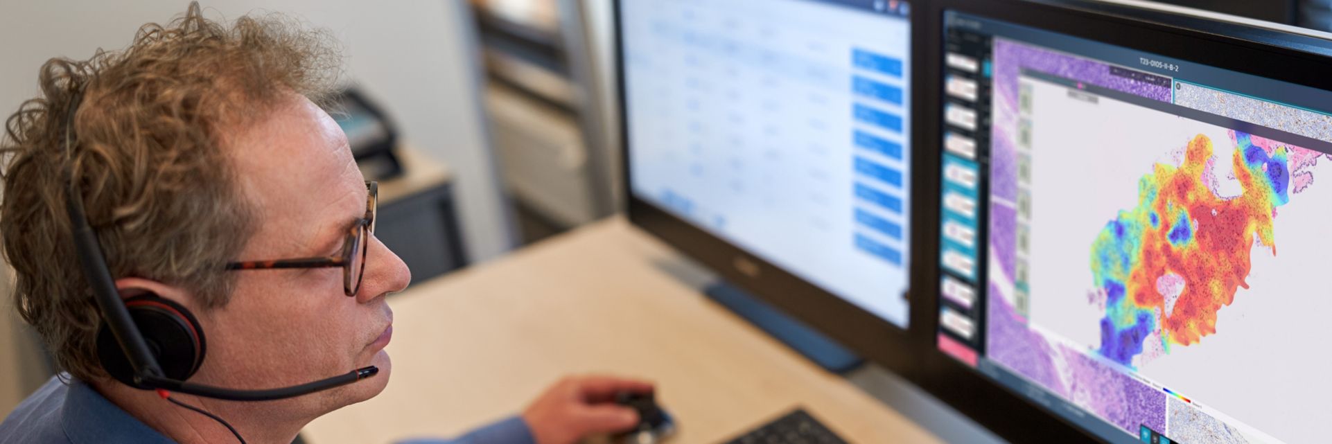 Digital pathology screen