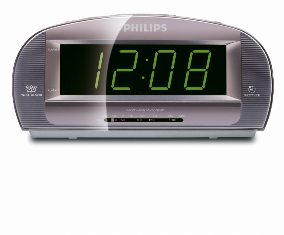 Big display clock radio