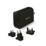 Travel wall charger with Type C and USB-A ports