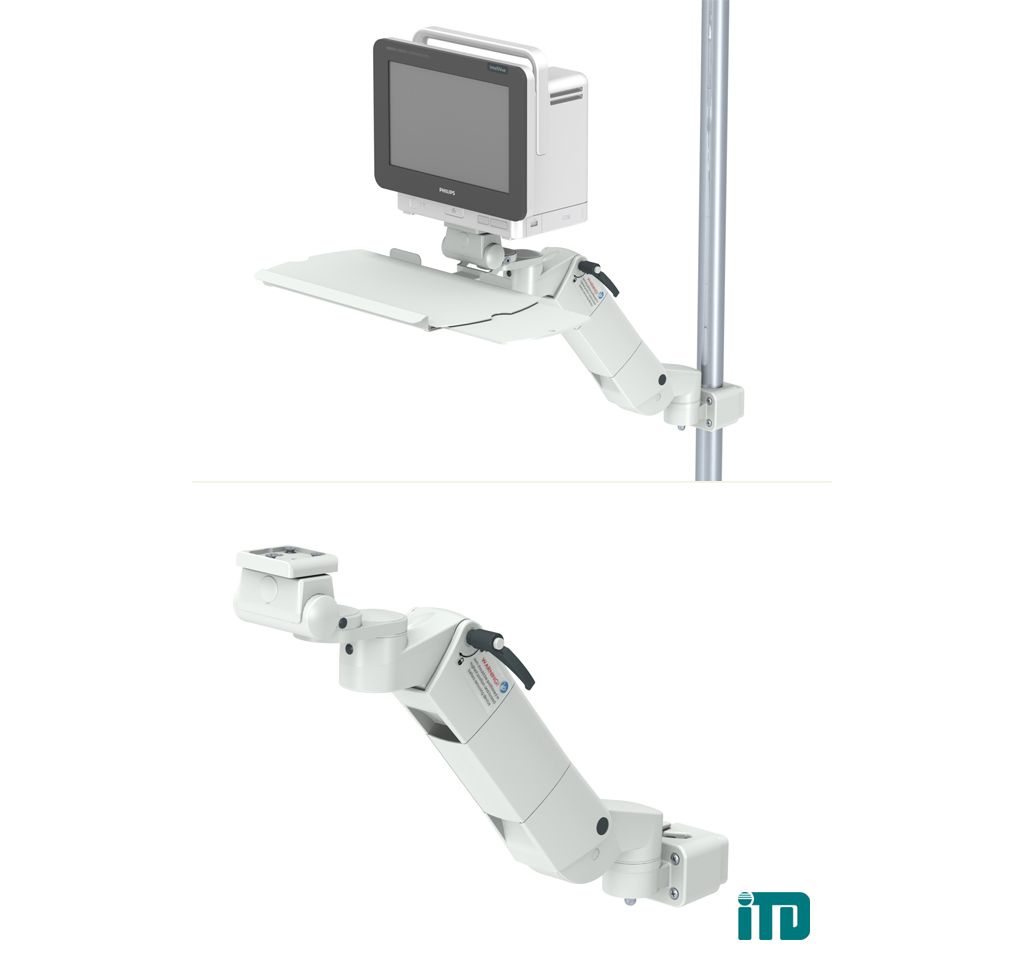 Height adjustable arm on support bar D 25-42mm