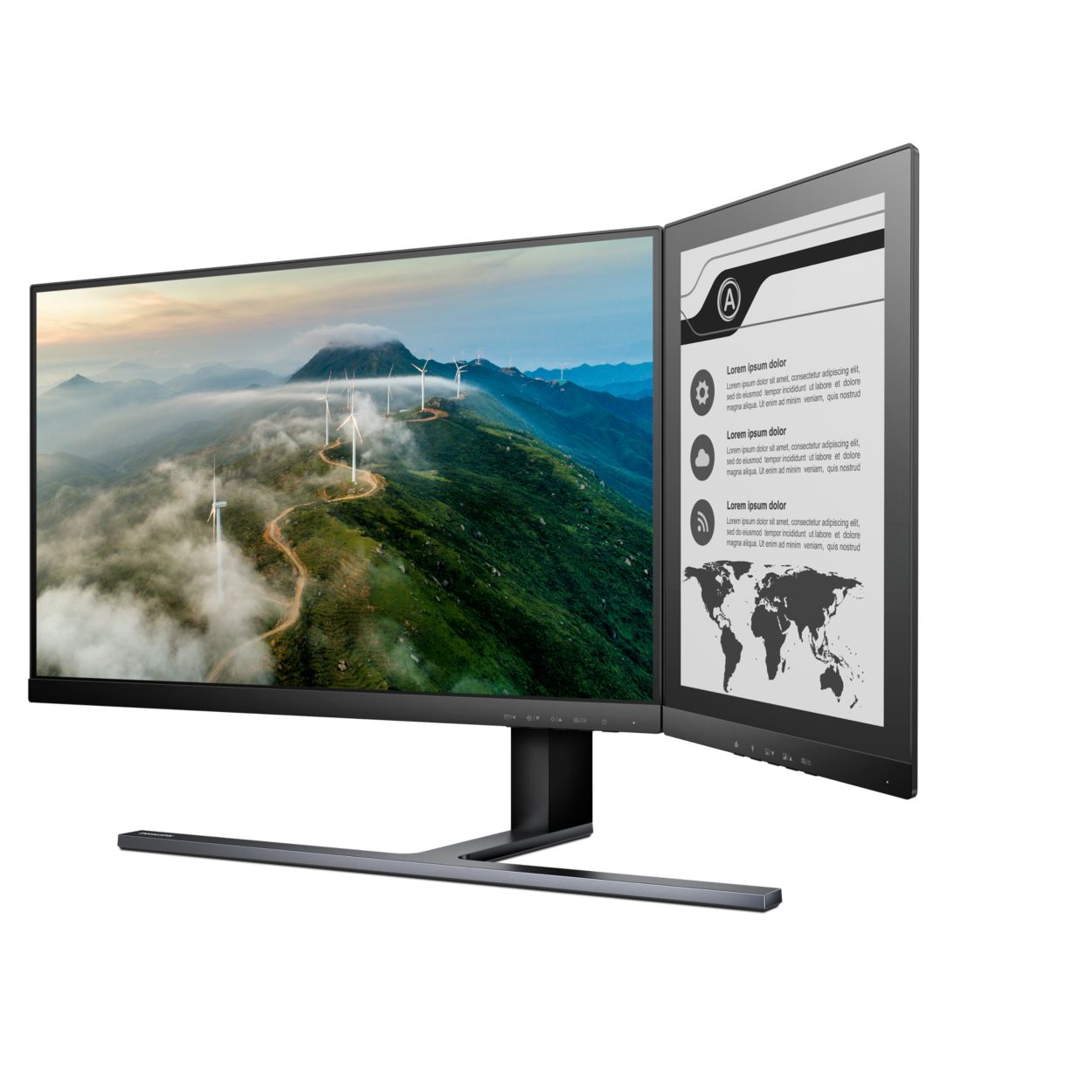 Business Monitor Dual screen display 24B1D5600/27 | Philips