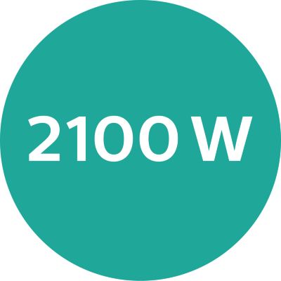 Professionelle Leistung von 2100 W für ein perfektes Ergebnis wie vom Friseur