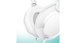 Soft ear cushions allow for long-wearing comfort