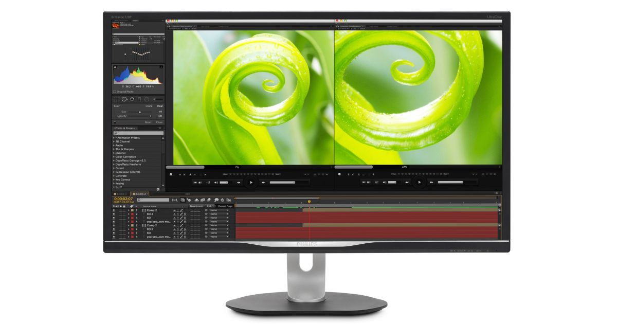 Philips　Briliance 328P 4Kモニタ Brilliance 4K LCD monitor with Ultra Wide-Color 328P6VJEB/00 | Philips