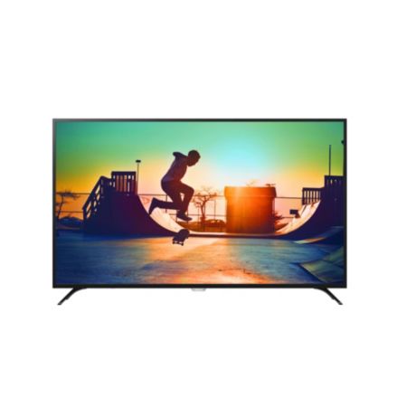 65PUT6023/56 6000 series دقة 4K، شاشة رفيعة جدًا، Smart LED TV