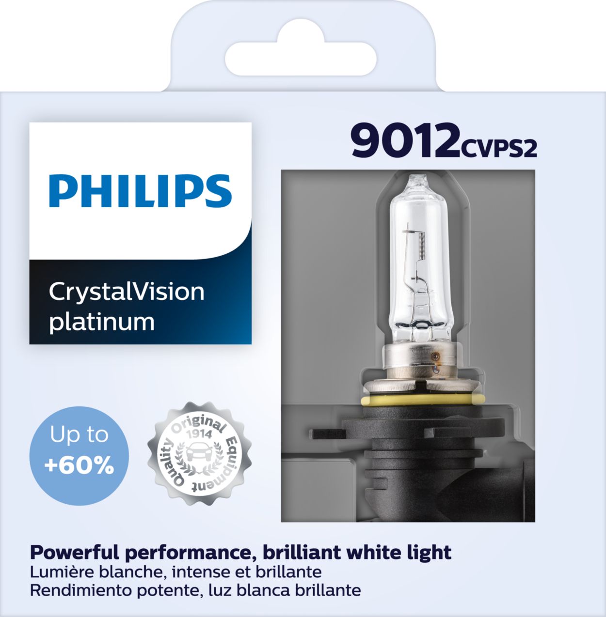 Philips-faro halógeno para coche, lámpara estándar para automóvil, visión  HIR2 9012, 12V, 55W, PX22d, 9012C1 + 30%, luz Original brillante