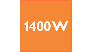 1400 Watt motor for high performance