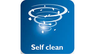 Funkce Self-Clean pro účinné odstranění vodního kamene