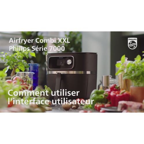 Philips Airfryer Philips Série 7000 XXL+ (8,3L) Connecté Accessoire sonde  de cuisson inclus HD9880/90