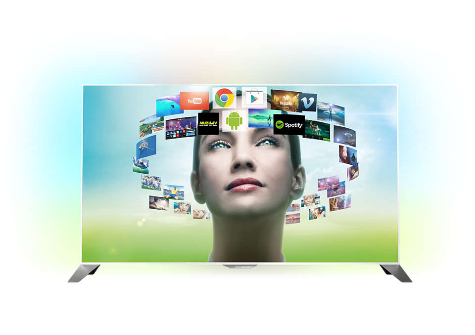 TV Full HD cu profil foarte subţire, cu Android