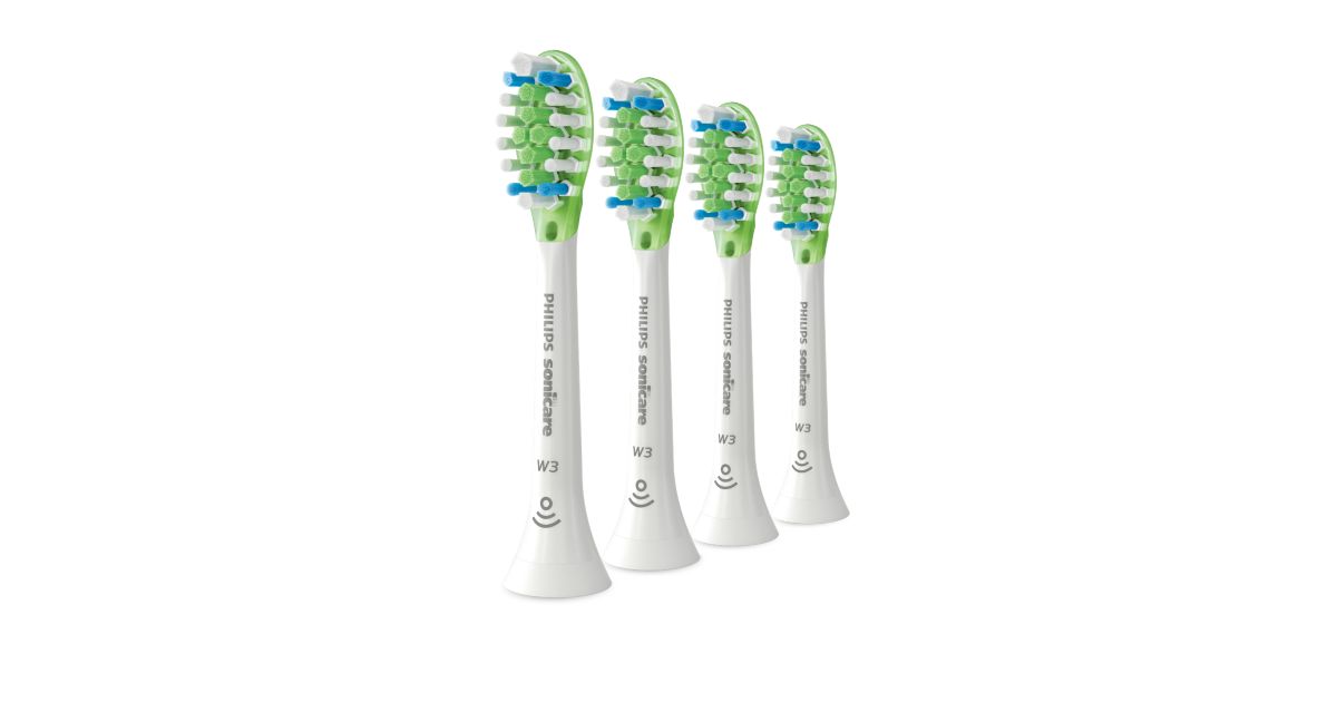 Sonicare W3 Premium White 4-pack standard sonic toothbrush heads