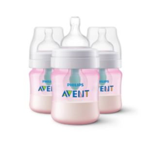 Anti-colic bottle with AirFree vent