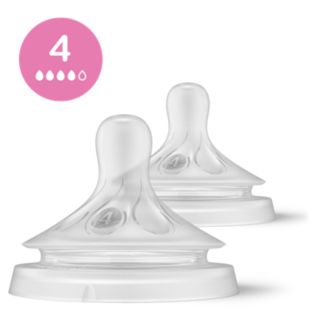 Avent Natural Response Baby bottle flow 4 teats