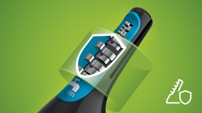 Advanced guard system prevents pulling, nicks and cuts