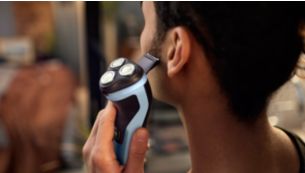 Pop-up trimmer for your mustache and sideburns