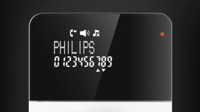 Pantalla invertida blanco sobre negro de 7 cm (2,75") de alto contraste