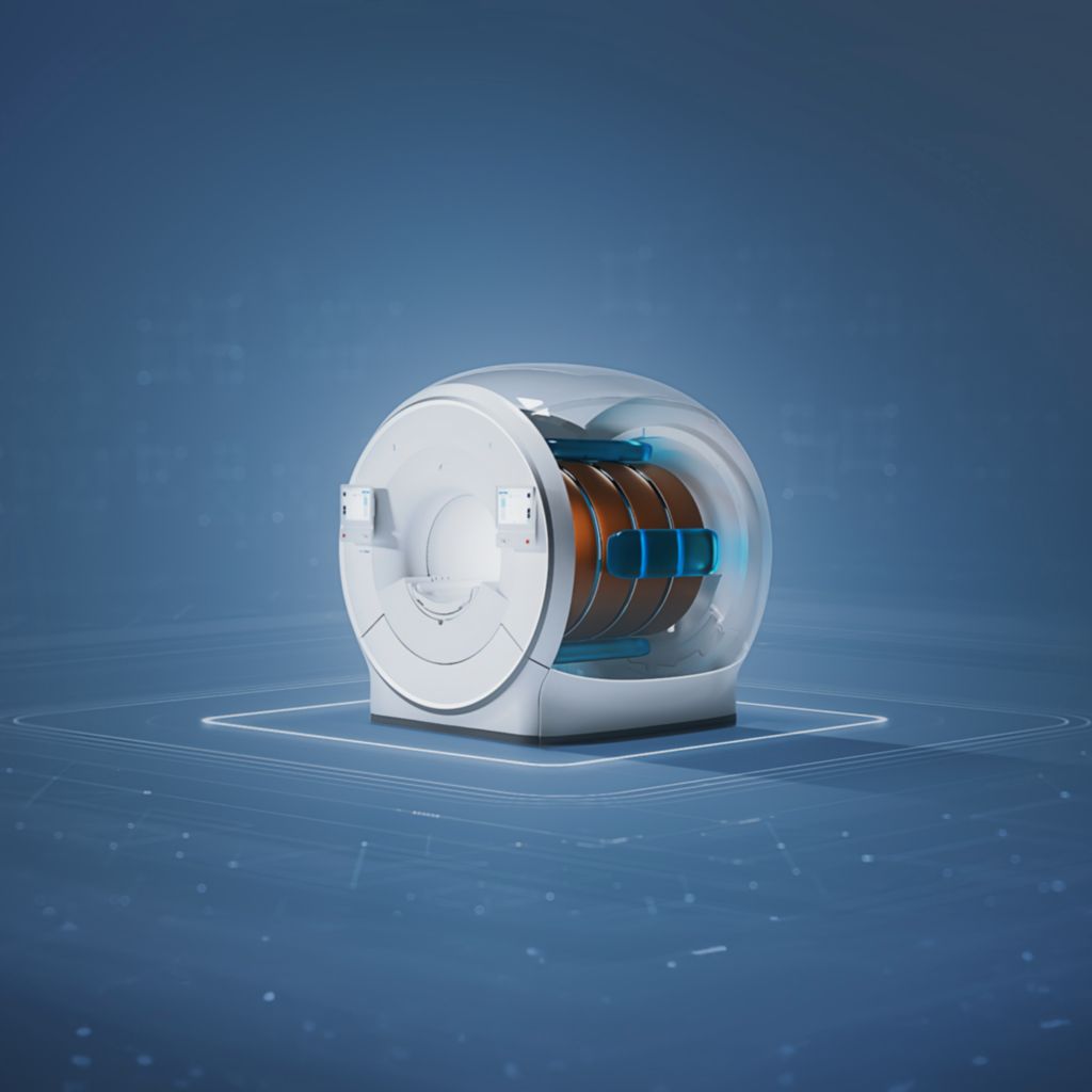 BlueSeal hellium-free MRI scanner see through