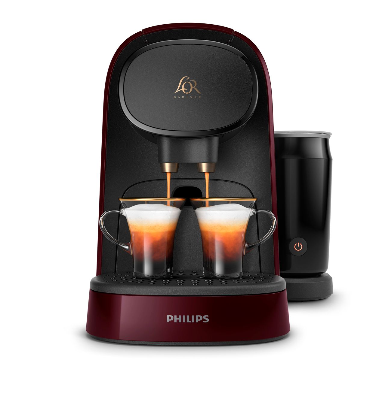 Cafetera Philips L'Or Barista System Latte con Espumador de Leche LM8014/60  para Cápsulas L'Or y Nespresso