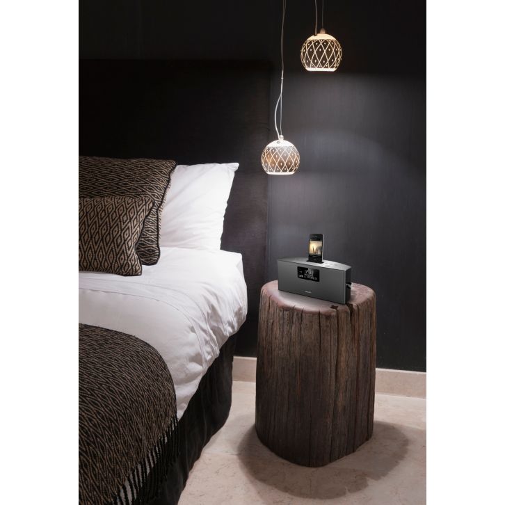 Enjoy music from iPod/iPhone and DAB+ radio