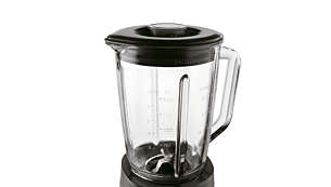 高品質玻璃壺，最大容量達 2 公升 (食物可達 1.5 公升)