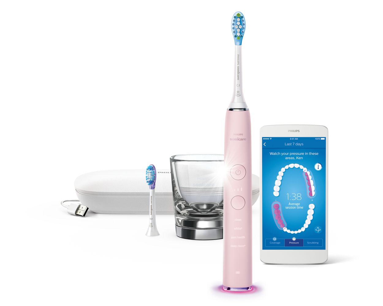 DiamondClean Smart Sonic electric toothbrush with app HX9902/65 