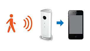 Built-in noise and motion detection