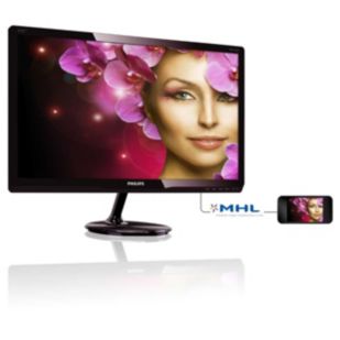 237E4QHSD IPS LCD monitor, LED backlight