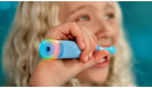 Light and sound guide your child's brushing