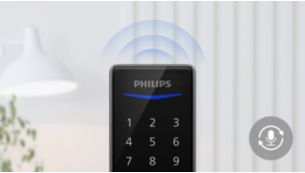 Voice guide assists with setting up your lock
