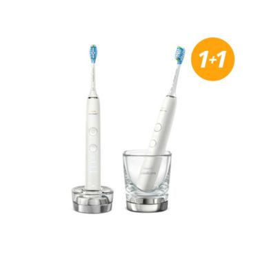 Philips Sonicare DiamondClean 9000 Sonická zubná kefka s nabíjacím pohárikom (1+1)