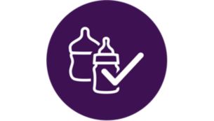 Kompatibel med Philips Avent-flasker og de vanligste merkene