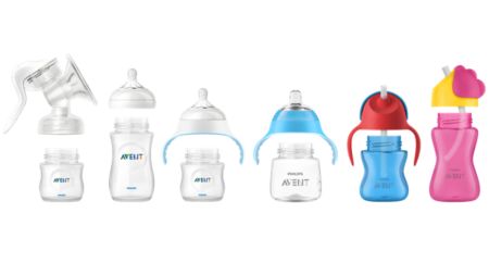 Philips Avent SCF030/27 Lot de 2 Biberon Natural 125 ml - 0 Mois+