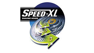 Speed-XL shaving heads for a fast and close shave